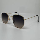 Óculos Hexagonal Classic Gold Shadow