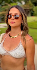 Óculos Square Caramelo