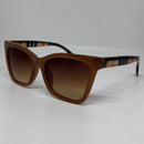 Óculos Dalila Caramelo Xadrez Gatinho