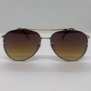 Óculos Aviador Line Gold Marrom
