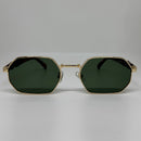 Óculos Hexagonal Retrô Viper Lente Verde
