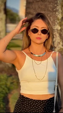 Óculos Losango Luxury Lente Preta