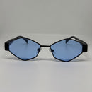 Óculos Losango Luxury Dark Lente Azul