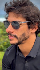 Óculos Fiji Cinza Bambu