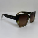 Óculos Esmeralda Verde Translúcido Degrade