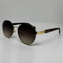 Óculos Nilo Gold Marrom Bambu