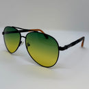Óculos Aviador Cougar Lente Verde Degrade