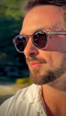 Óculos Frenezi Cinza Translúcido Polarizado