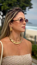 Óculos Vic Gold Tartaruga Retrô