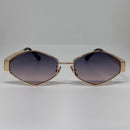 Óculos Losango Luxury Gold Shadow