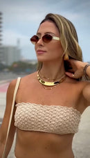 Óculos Losango Luxury Marrom Degrade