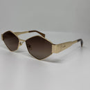 Óculos Losango Luxury Marrom Degrade