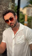 Óculos Fiji Marrom Bambu