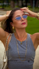 Óculos Midnight Rose Marrom Degrade