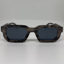 Óculos Brow Mesclado Cinza Slim