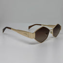 Óculos Losango Luxury Marrom Degrade