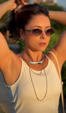 Óculos Losango Luxury Lente Verde Degrade