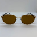 Óculos Bricks Gold Marrom