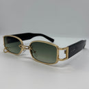 Óculos Zul Ring Gold Verde Degrade