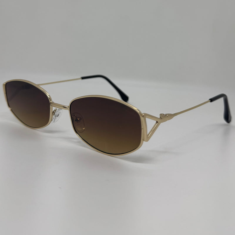 Óculos Vittorino Gold Marrom
