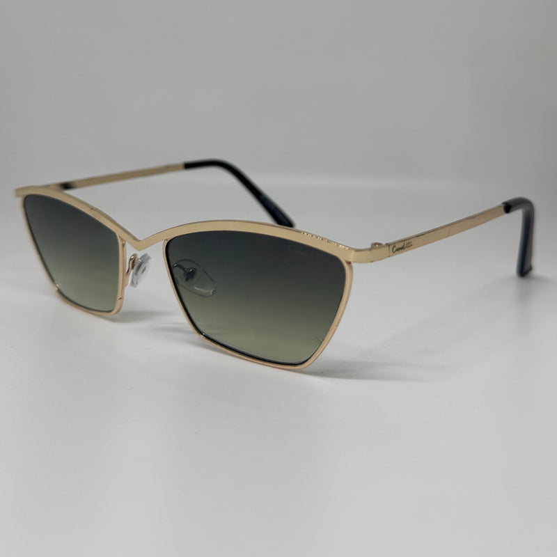 Óculos Macqueen Gold Lente Verde