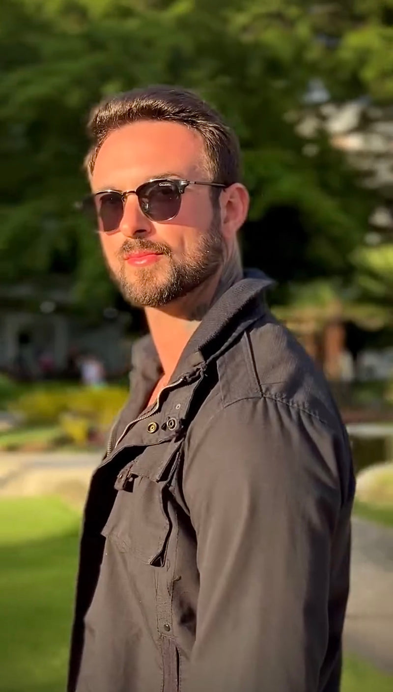 Óculos Zeus Dark Quadrado Lente Verde