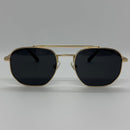 Óculos Aviador Fuzy Gold Lente Preta