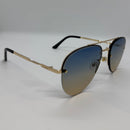 Óculos Aviador Jet Gold Vision