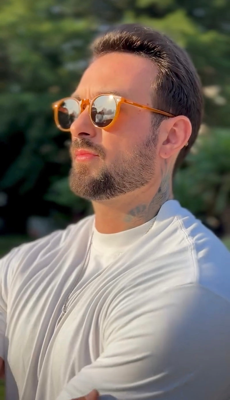 Óculos Califórnia Caramelo