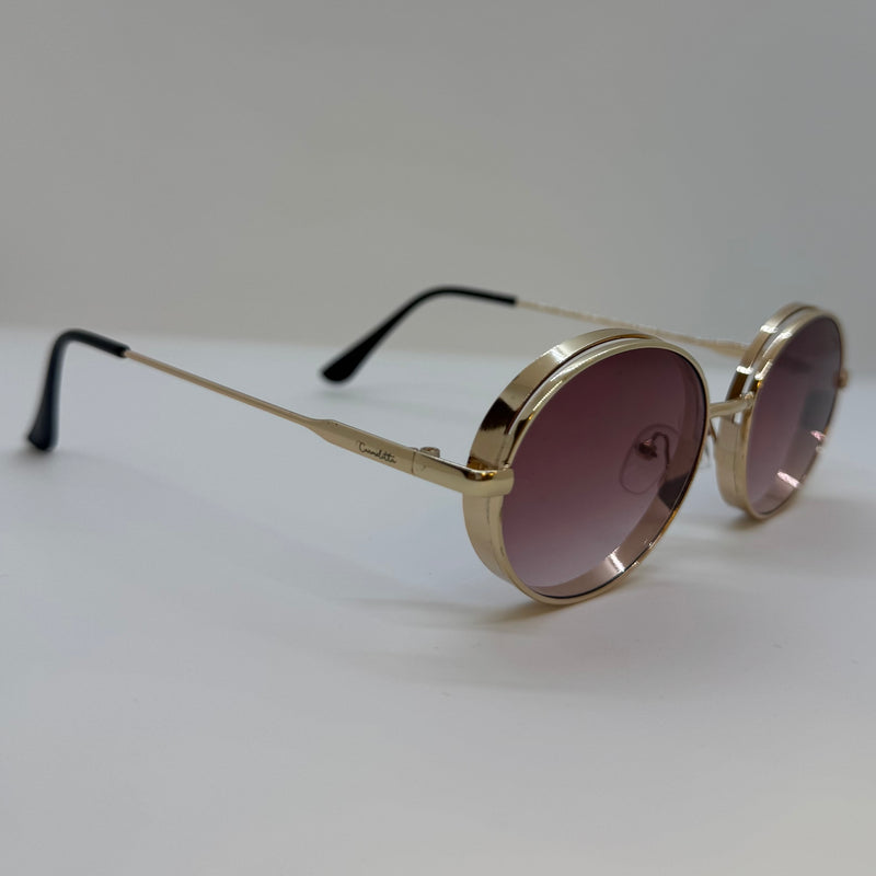 Óculos Josefina Gold Lente Rosa