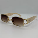 Óculos Zul Gold Off White