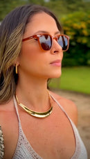 Óculos Square Caramelo