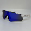 Óculos Bolt Branco Lente Roxa Espelhada