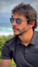 Óculos Fiji Cinza Bambu