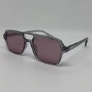 Óculos Aviador Flow Cinza Lente Roxa