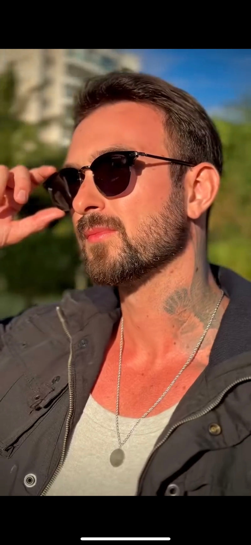 Óculos Zeus Dark Quadrado Lente Verde