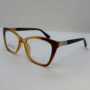 Armação Carmen Clipon Marrom Degrade Gatinho