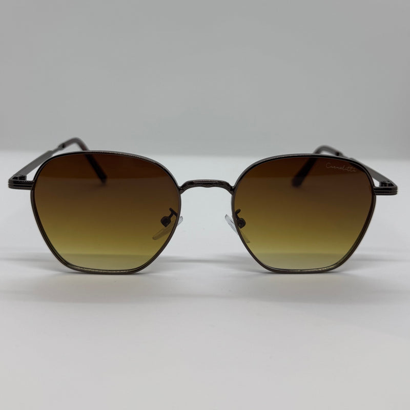 Óculos Hexagonal Babilônia Bronze