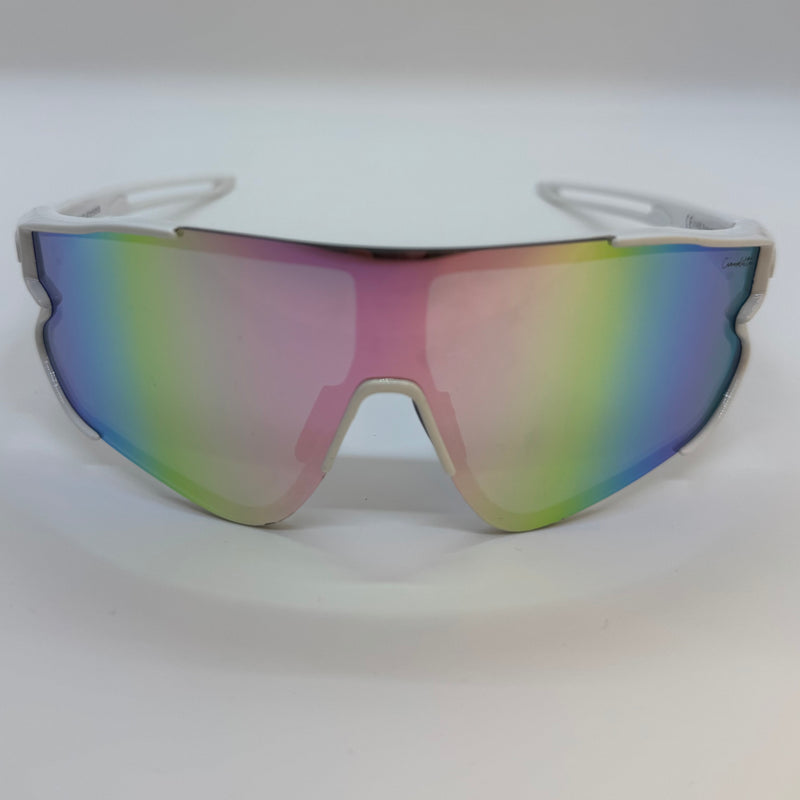 Óculos Alpes Branco Lente Rosa