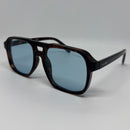 Óculos Aviador Soleil Tartaruga Lente Azul