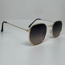 Óculos Hexagonal Classic Gold Shadow