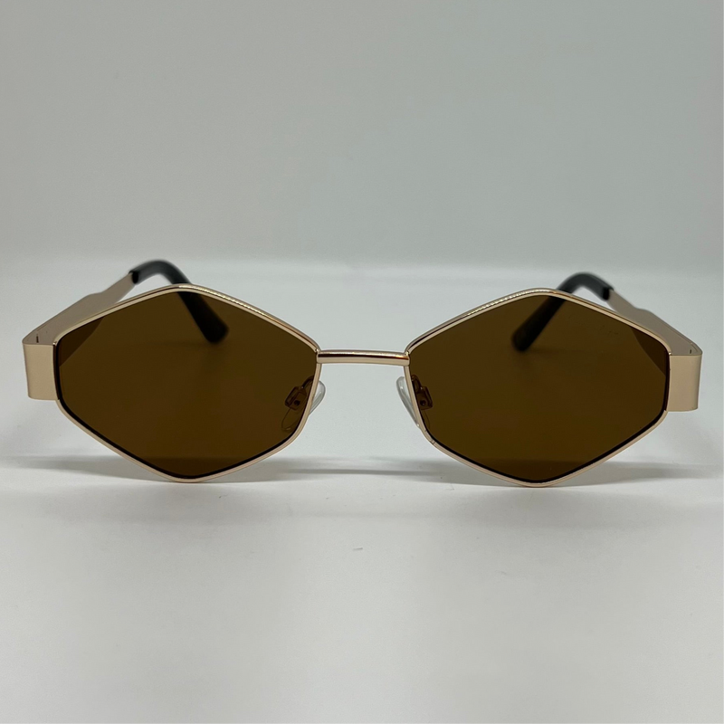 Óculos Losango Luxury Marrom