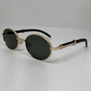 Óculos Lility Gold Lente Verde Bambu