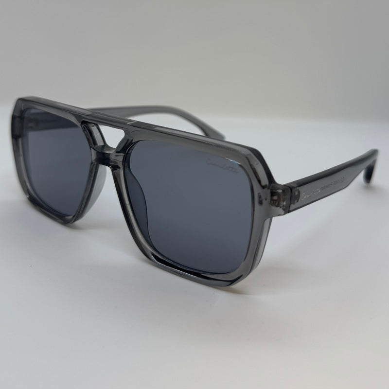 Óculos Aviador Bruck Cinza Translúcido