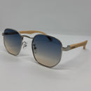 Óculos Hexagonal Silver Vision Bambu