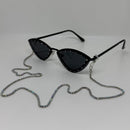 Cordão Prata com Pedras Brilhantes Anti Perda