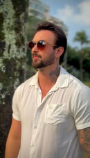 Óculos Fiji Marrom Bambu