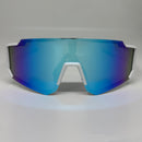 Óculos Selene Branco Lente Azul Polarizado