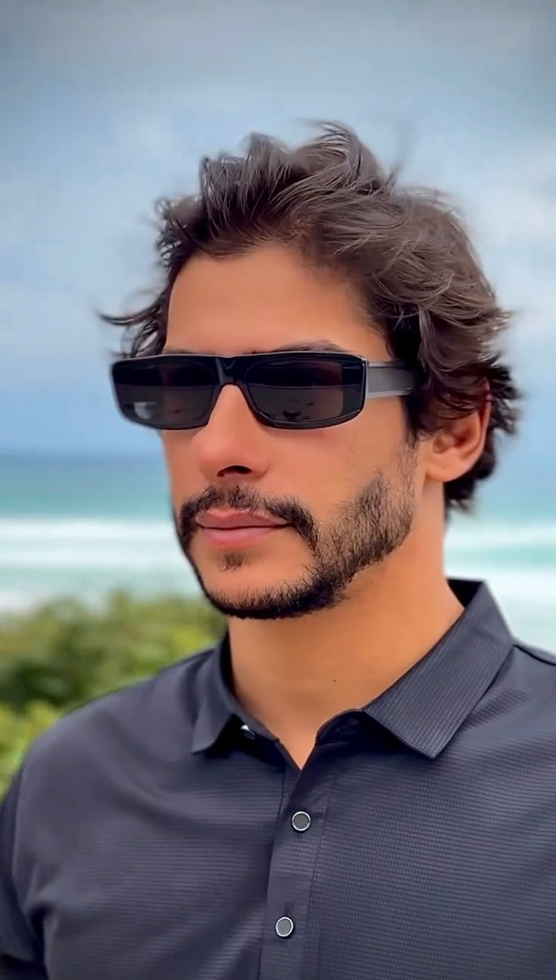 Óculos Zax Titanium Dark Slim