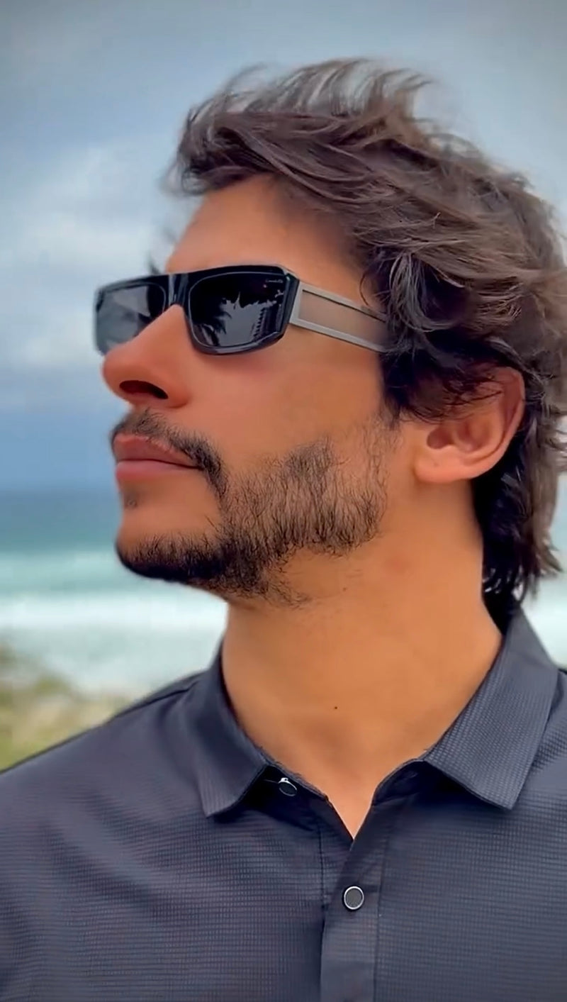 Óculos Zax Titanium Dark Slim